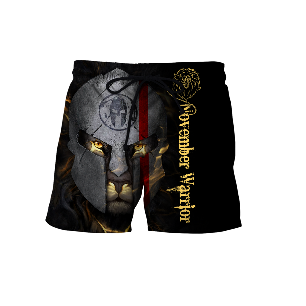 November Spartan Lion Warrior 3D All Over Printed Unisex Shirts