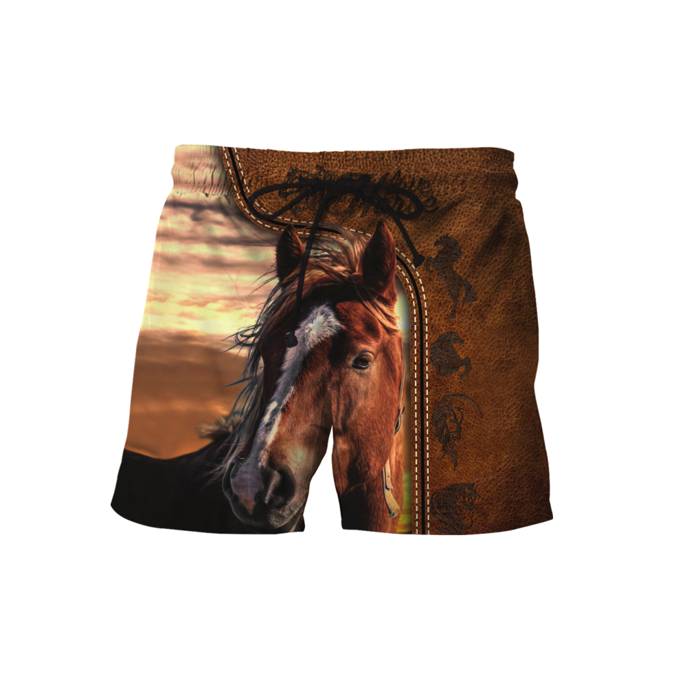 Love Horse 3D All Over Printed Shirt Hoodie For Men And Women Pi150401-Apparel-TA-Shorts-S-Vibe Cosy™