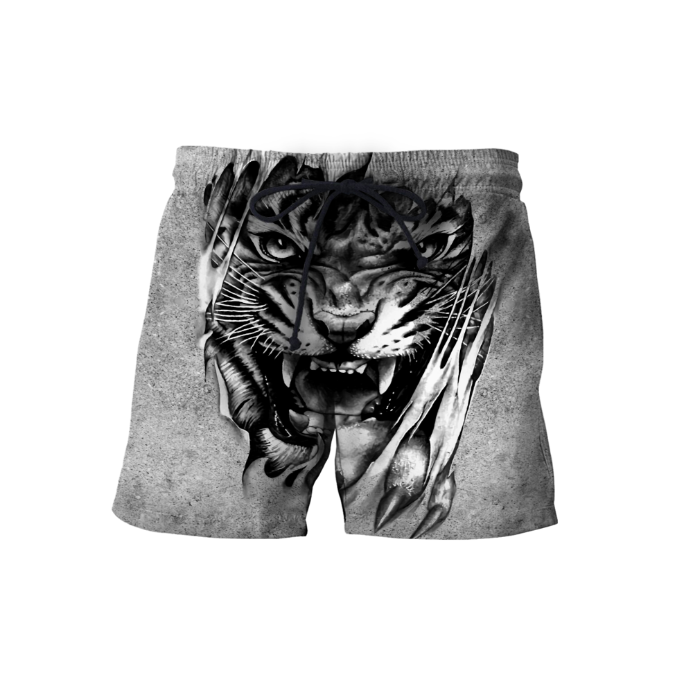 3D Tiger Tattoo Potrait  Over Printed Shirt for Men and Women