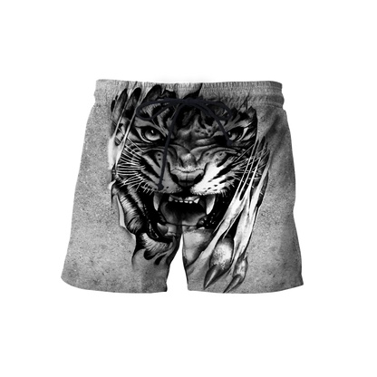 3D Tiger Tattoo Potrait  Over Printed Shirt for Men and Women
