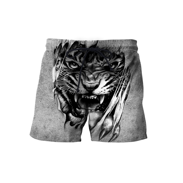 3D Tiger Tattoo Potrait  Over Printed Shirt for Men and Women