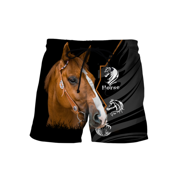 Beautiful Horse 3D All Over Printed shirt for Men and Women Pi040106-Apparel-TA-Shorts-S-Vibe Cosy™
