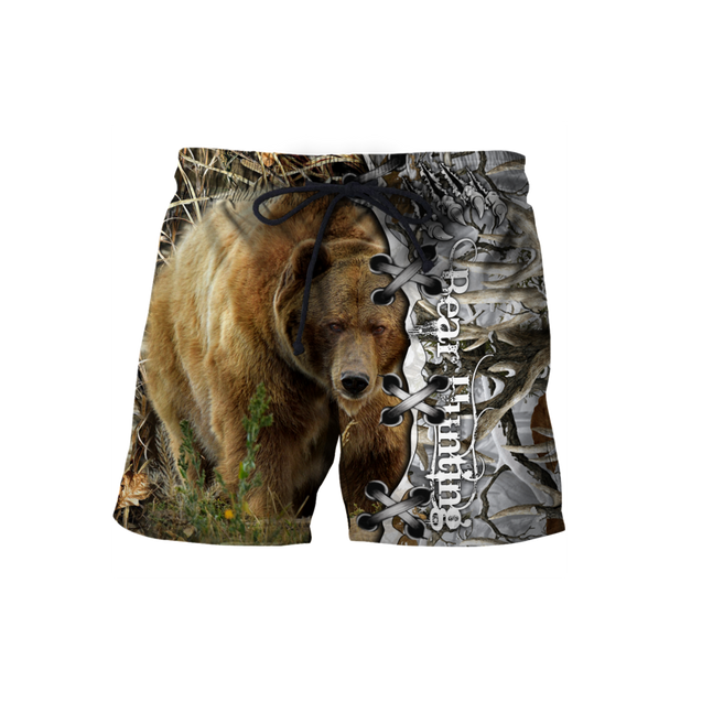 BEAR HUNTING CAMO 3D ALL OVER PRINTED SHIRTS FOR MEN AND WOMEN Pi061202 PL-Apparel-PL8386-Shorts-S-Vibe Cosy™