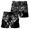 Double Tiger 3D Tattoo Over Printed Shirt for Men and Women