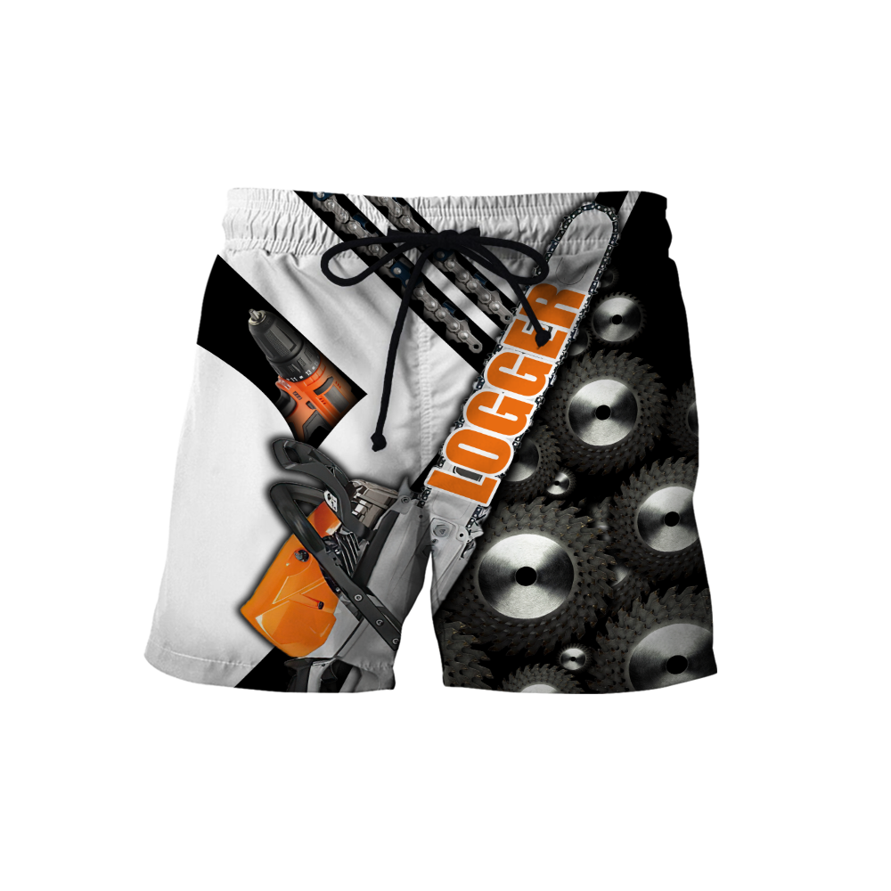 Logger Man Black and White 3D Unisex Hoodie Logger VP12112001XT