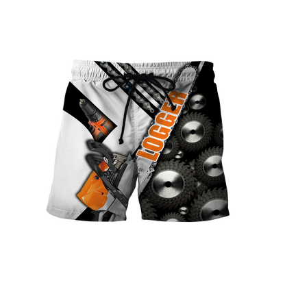 Logger Man Black and White 3D Unisex Hoodie Logger VP12112001XT