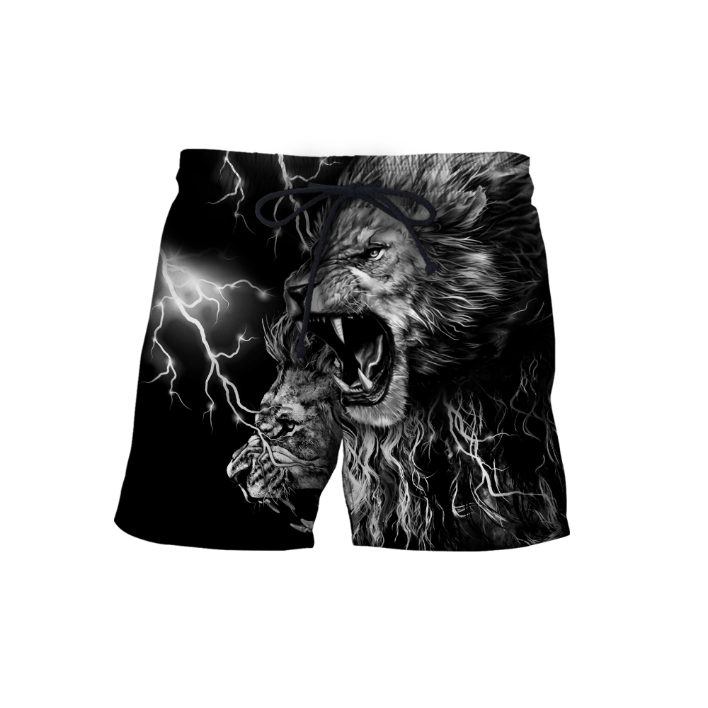 Lion Tattoo Thunder 3D All Over Printed  Unisex Shirts