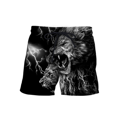 Lion Tattoo Thunder 3D All Over Printed  Unisex Shirts