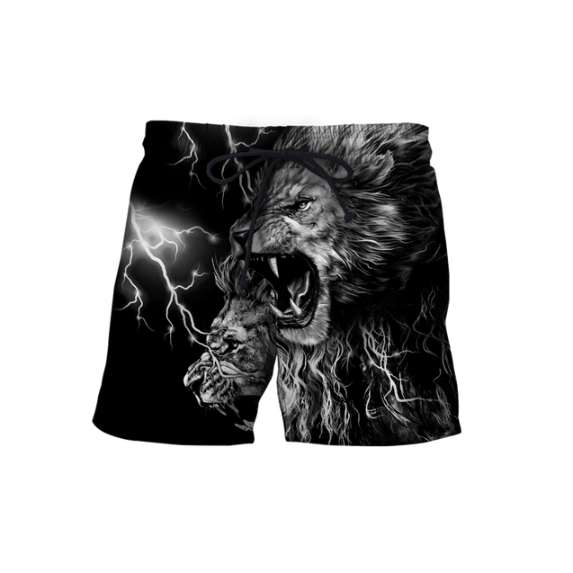 Lion Tattoo Thunder 3D All Over Printed  Unisex Shirts