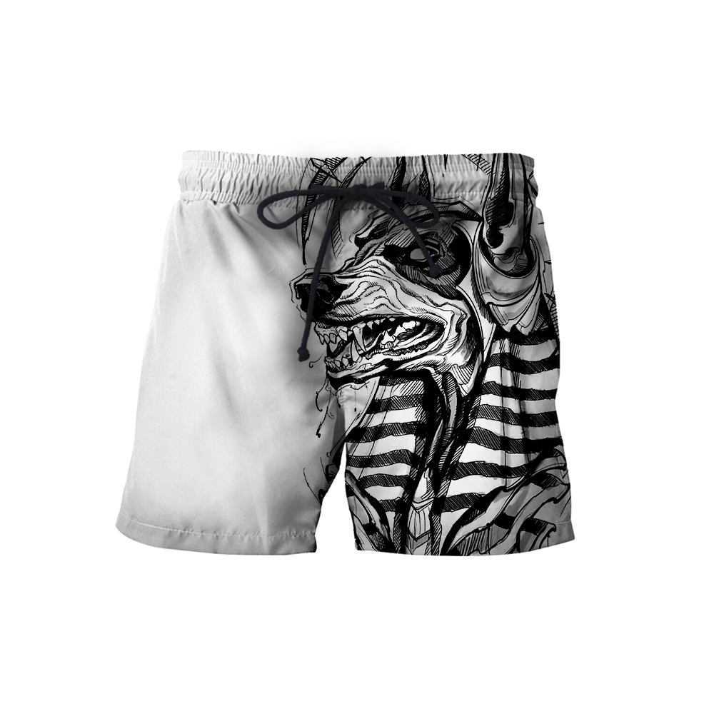 3D Ancient Egypt Anubis Tattoo Over Printed Shirt for Men and Women