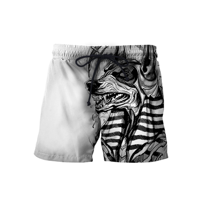 3D Ancient Egypt Anubis Tattoo Over Printed Shirt for Men and Women