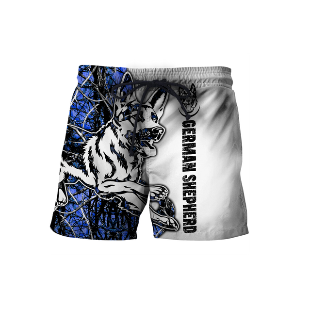 German shepherd blue tattoo 3d hoodie shirt for men and women HAC190801