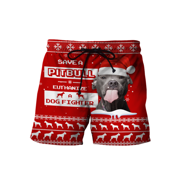 Save A Pit Bull Christmas Shirt for Men and Women NDD08102002