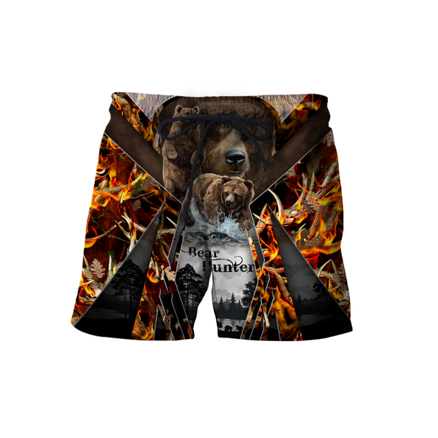 Bear Hunting camo 3D all over printed shirts for men and women Pi121202 PL-Apparel-PL8386-Shorts-S-Vibe Cosy™