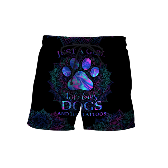 Girl loves dogs 3d hoodie shirt for men and women HAC100906