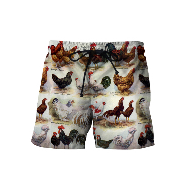 Premium Rooster 3D All Over Printed Unisex Shirts