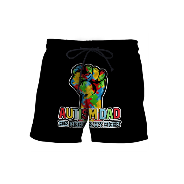 Autism dad 3d hoodie shirt for men and women HAC110504-Apparel-HG-Shorts-S-Vibe Cosy™