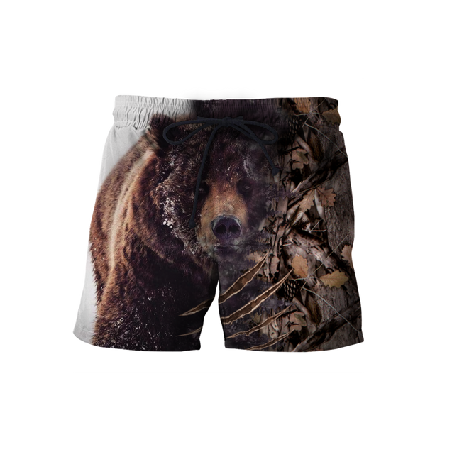 BEAR HUNTING CAMO 3D ALL OVER PRINTED SHIRTS FOR MEN AND WOMEN Pi071202 PL-Apparel-PL8386-Shorts-S-Vibe Cosy™