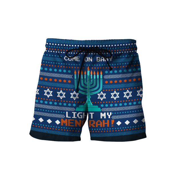 Come On Baby Light My Menorah Hanukkah Hoodie MEI