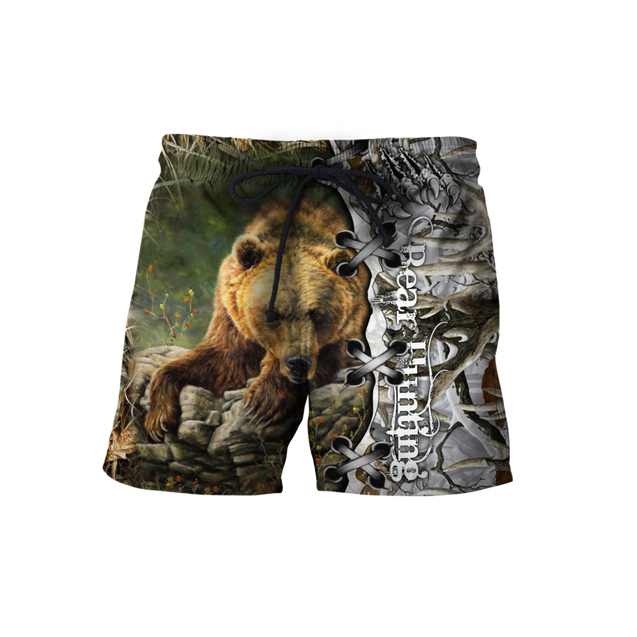 BEAR HUNTING CAMO 3D ALL OVER PRINTED SHIRTS FOR MEN AND WOMEN Pi061203 PL-Apparel-PL8386-Shorts-S-Vibe Cosy™