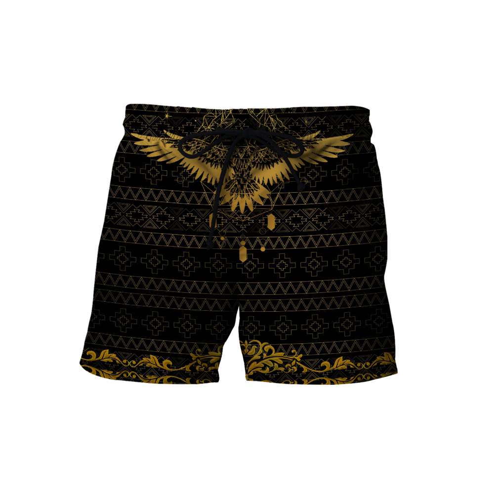 Eagle Gold Pattern 3D All Over Printed Shirts For Men