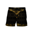 Eagle Gold Pattern 3D All Over Printed Shirts For Men