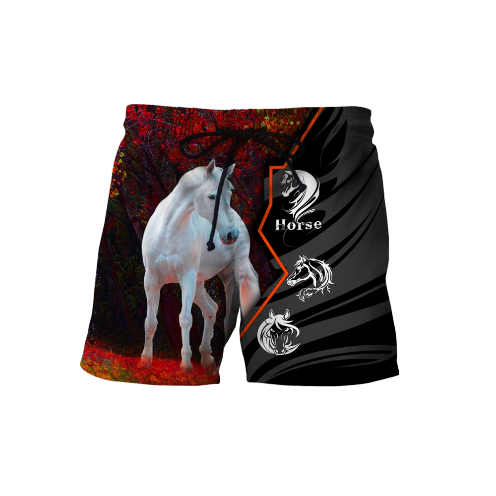 Beautiful Horse 3D All Over Printed shirt for Men and Women Pi040103-Apparel-TA-Shorts-S-Vibe Cosy™