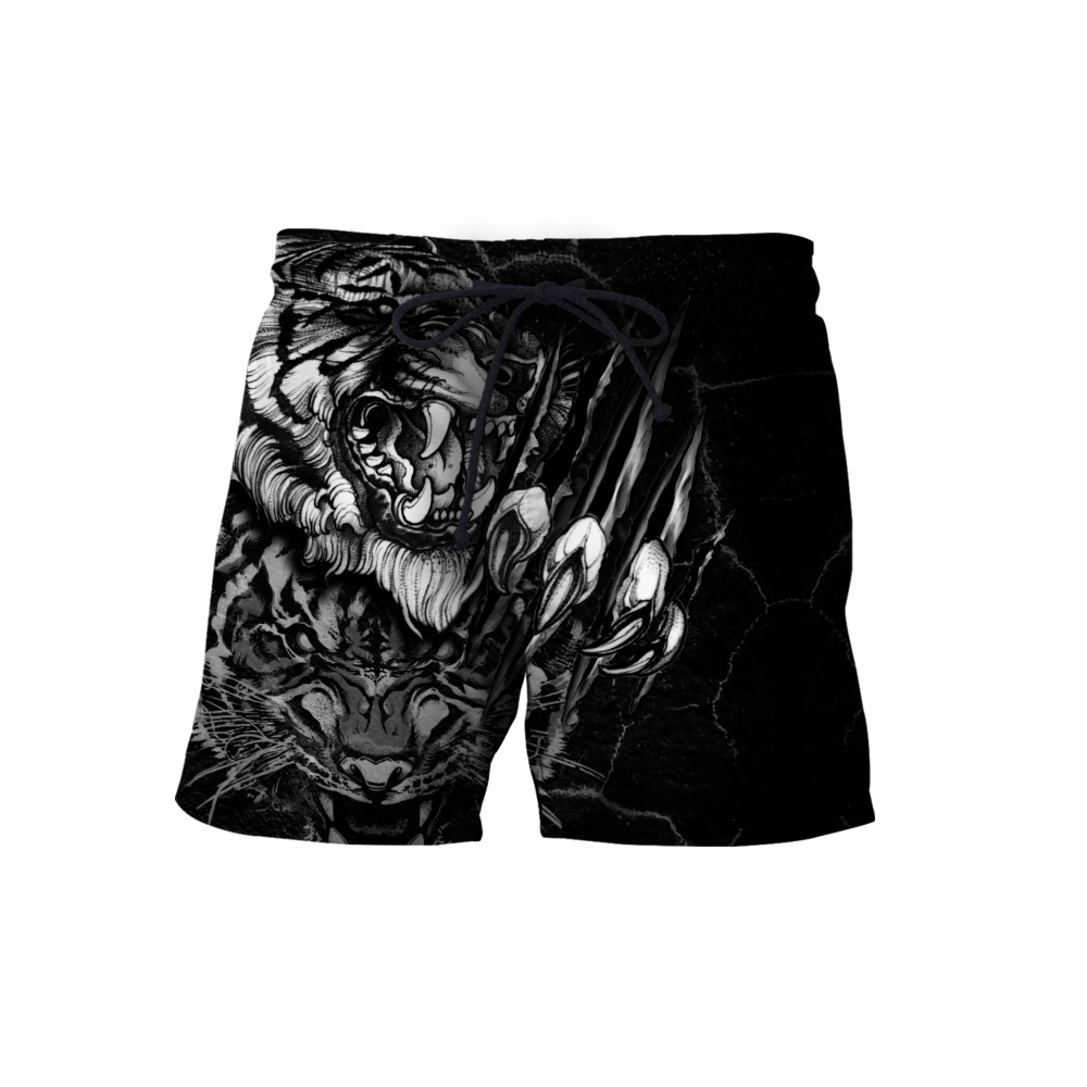 3D Tiger Tattoo Over Printed Shirt for Men and Women