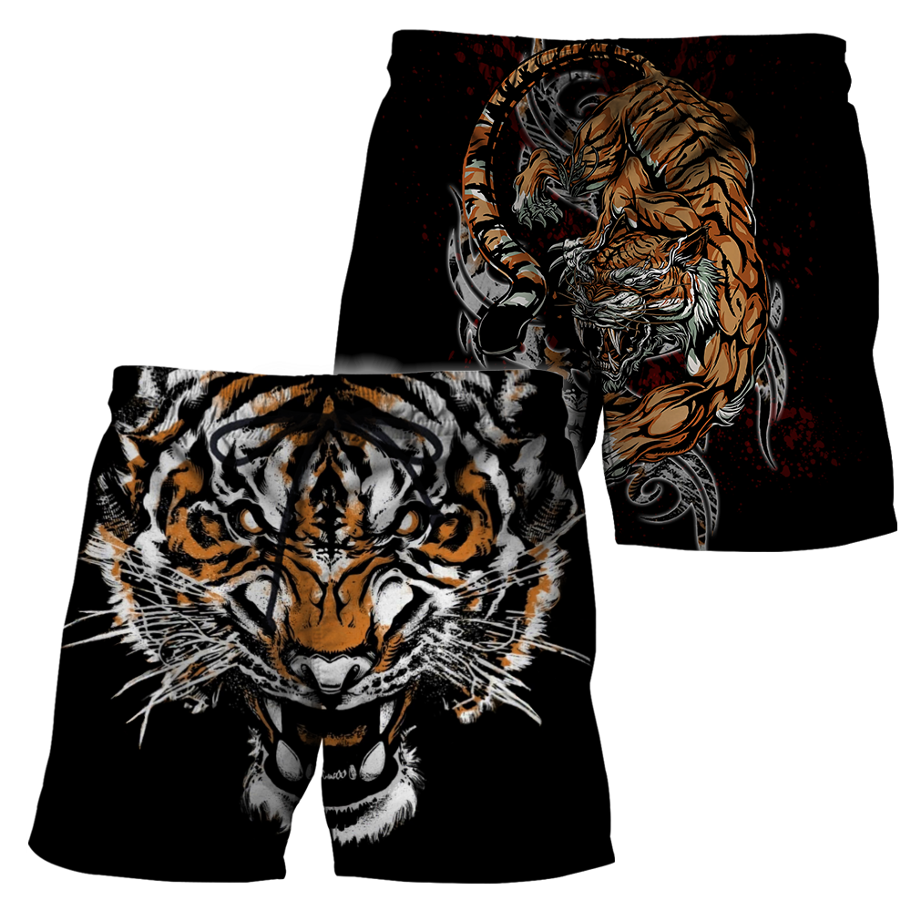 Tiger Fighter 3D Over Printed Shirt for Men and Women