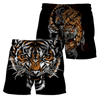 Tiger Fighter 3D Over Printed Shirt for Men and Women