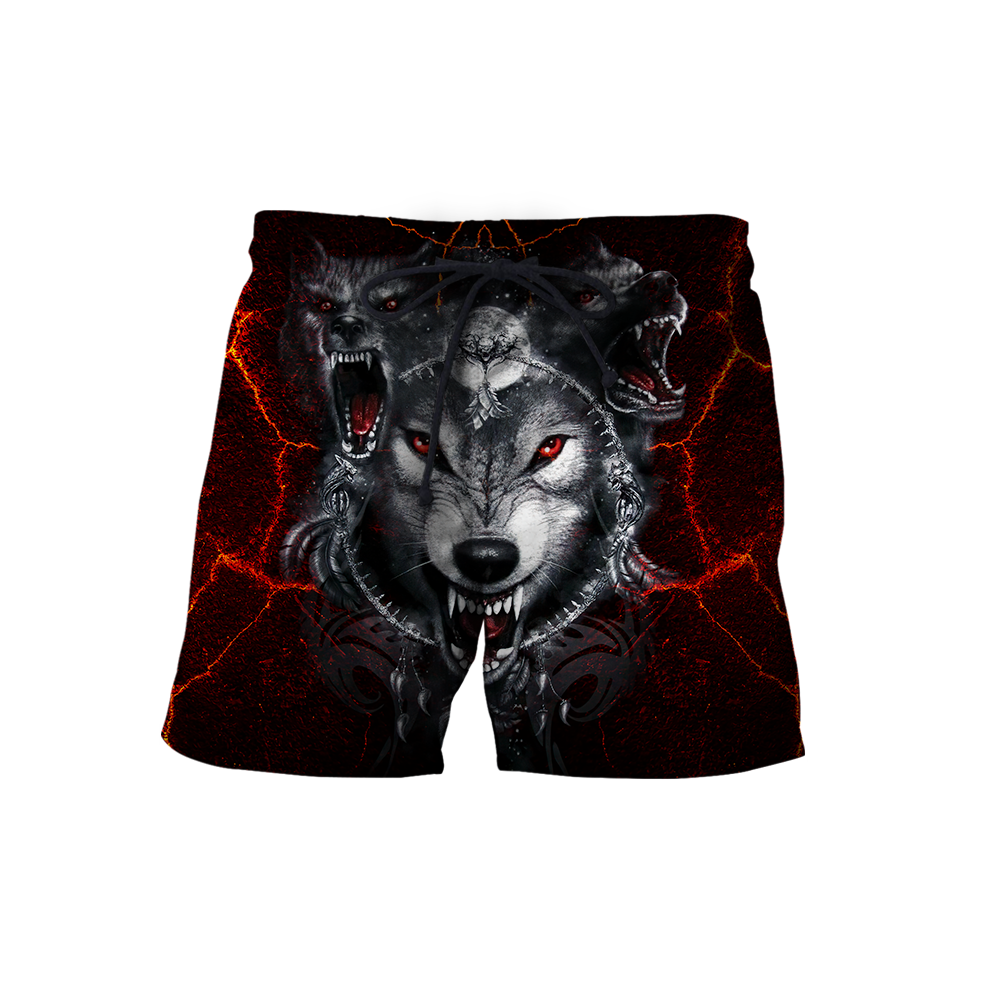 All Over Printed Wolf Hoodie MEI09102003-MEI