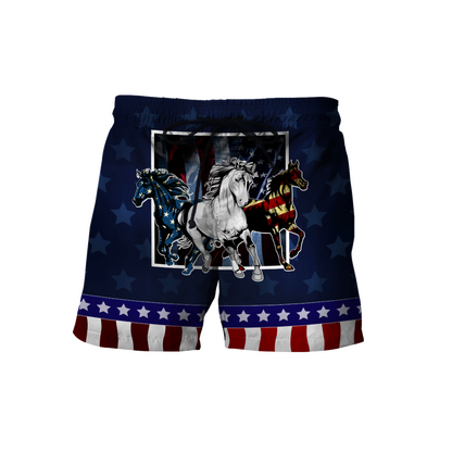 Horses Flag 3D All Over Printed Shirts Pi16062001-Apparel-TA-Shorts-S-Vibe Cosy™