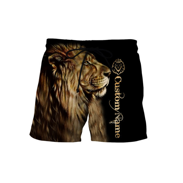 Custom Name King Lion 3D All Over Printed Unisex Shirts