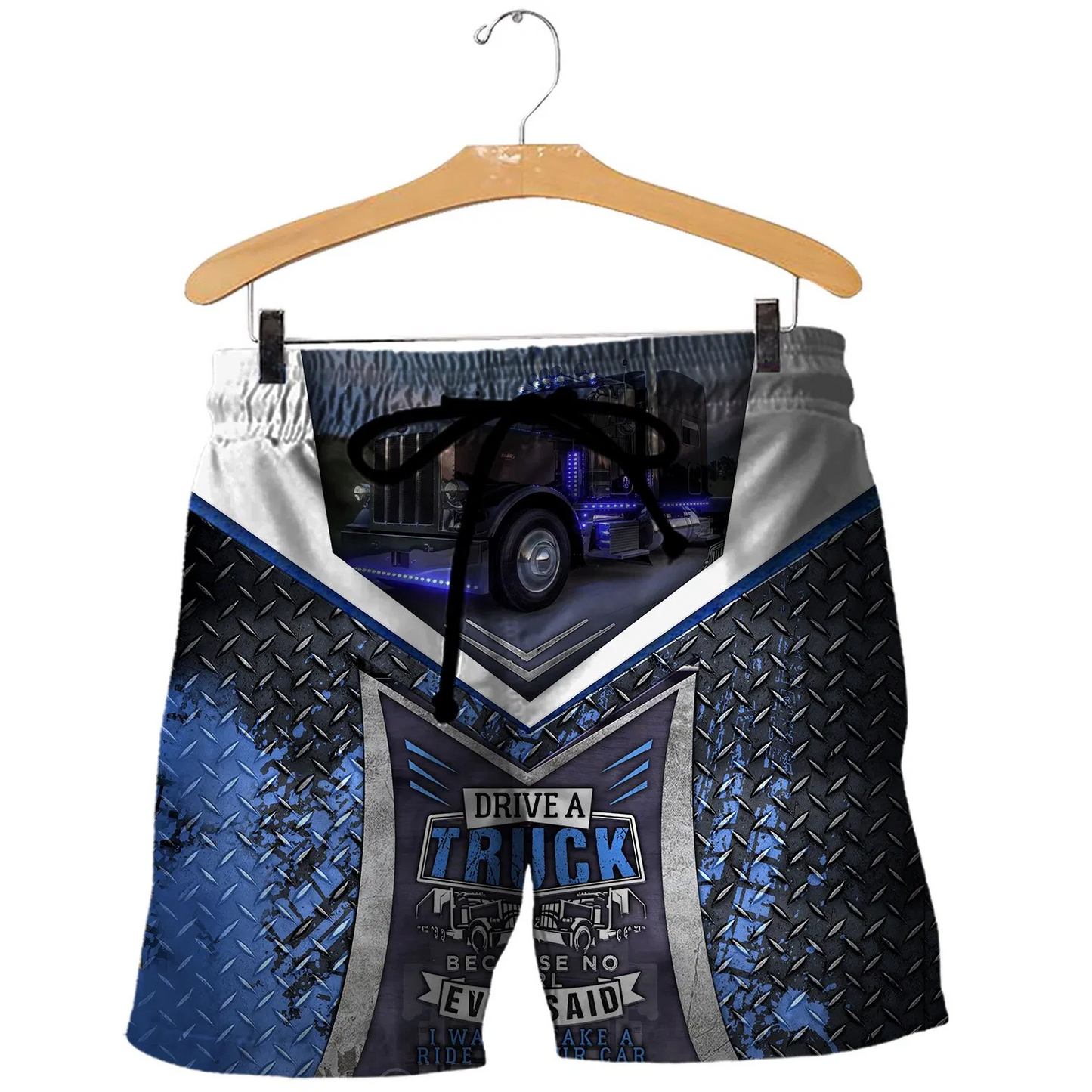 TRUCK DRIVER 3D ALL OVER PRINTED SHIRTS AND SHORT FOR MAN AND WOMEN PL12032003-Apparel-PL8386-SHORTS-S-Vibe Cosy™