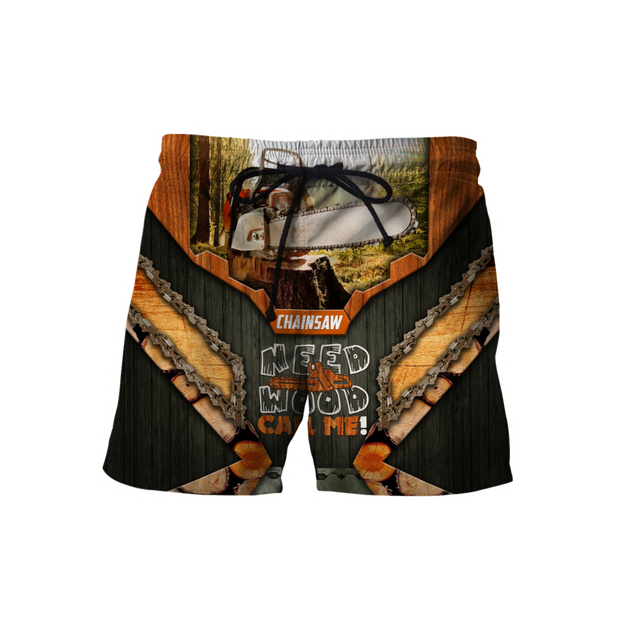 3D Chainsaw Need Wood Call Me Unisex Shirts TNA10262003