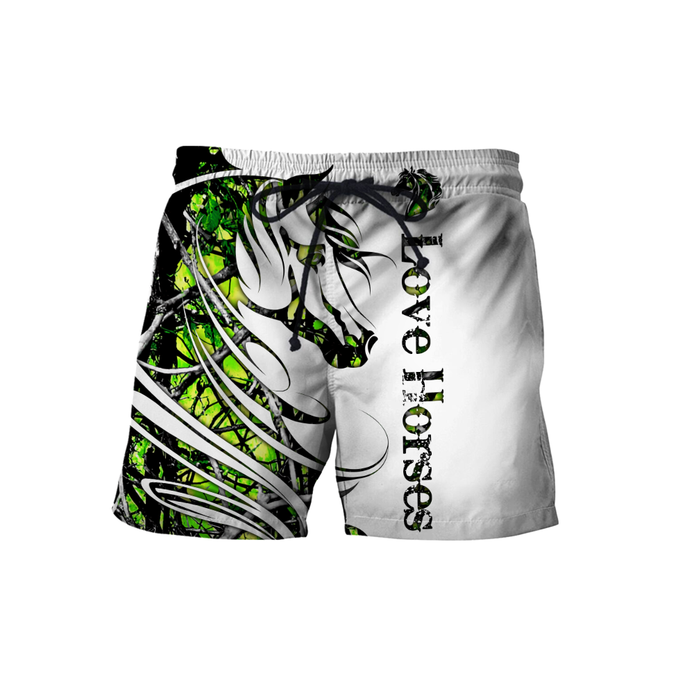 Horse Camo Pattern 3D All Over Printed Shirts Pi050501S3-Apparel-TA-Shorts-S-Vibe Cosy™