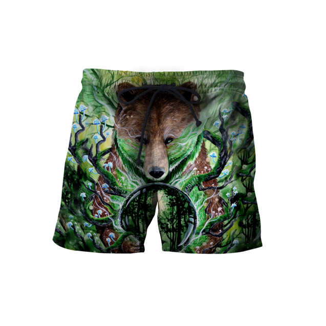 Magic Bear 3D all over printed shirts for men and women Pi121202 PL-Apparel-PL8386-Shorts-S-Vibe Cosy™