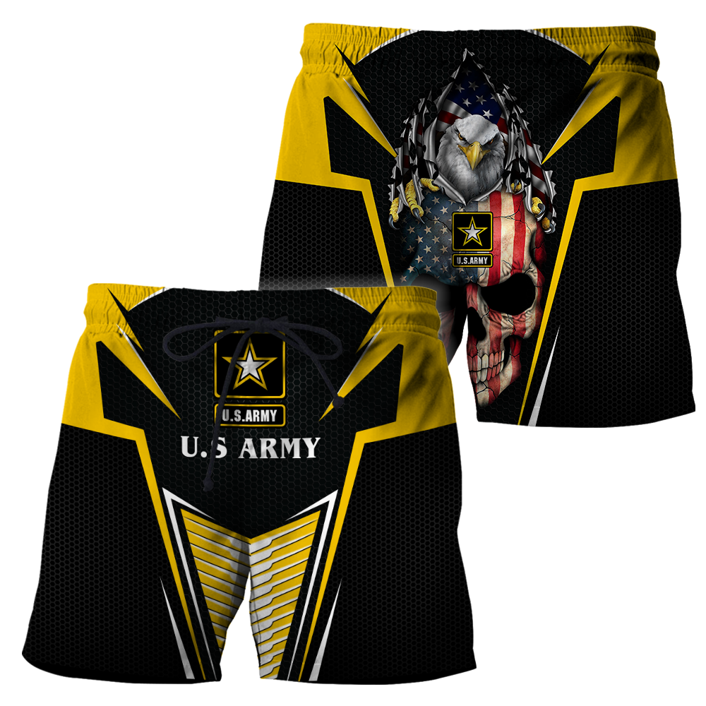 US ARMY SKULL 3d all over Print hoodies Pi270201 PL-Apparel-PL8386-SHORTS-S-Vibe Cosy™