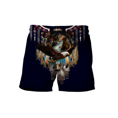 Eagle Fly Dreamcatcher Native American 3D All Over Printed Shirts