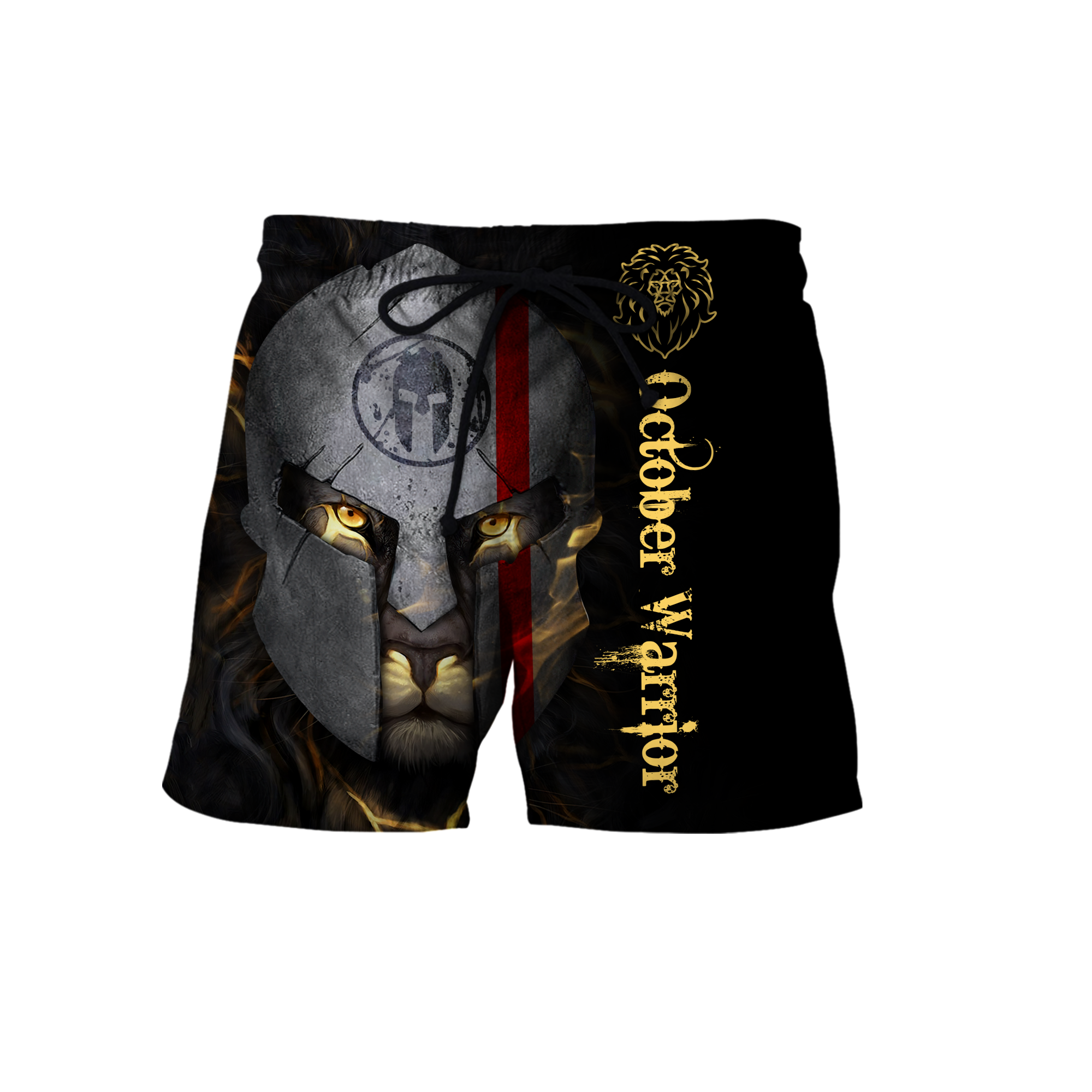 October Spartan Lion Warrior 3D All Over Printed Unisex Shirts