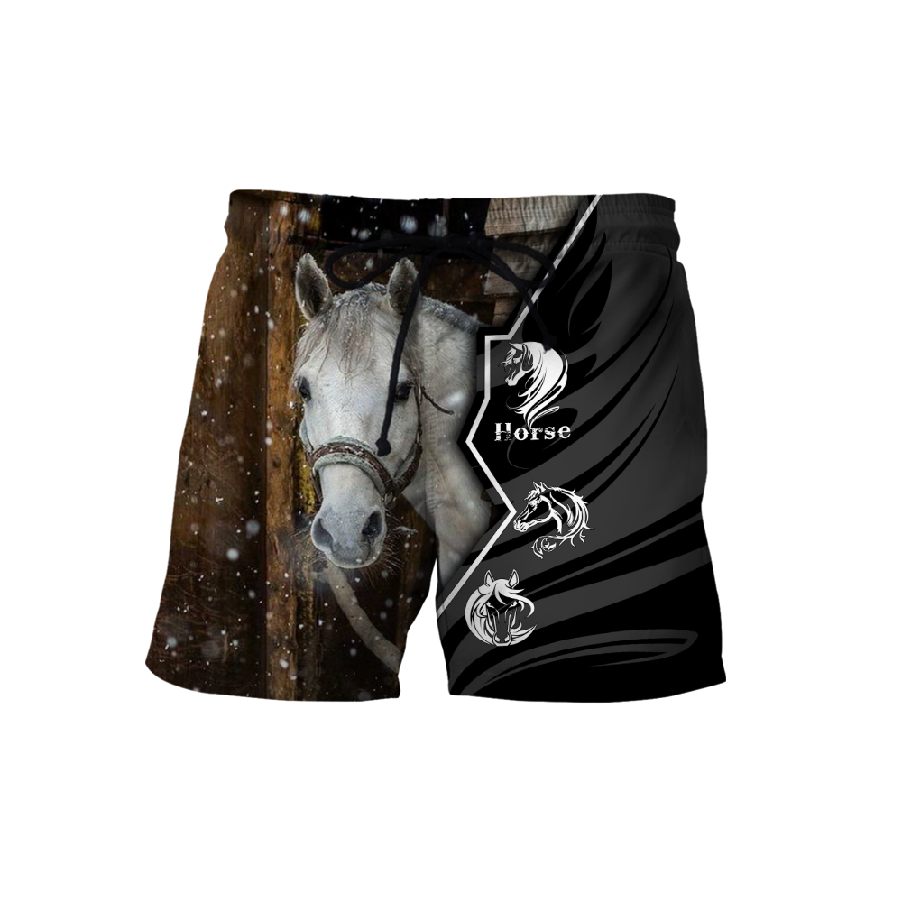 Beautiful Horse 3D All Over Printed shirt for Men and Women Pi040102-Apparel-TA-Shorts-S-Vibe Cosy™