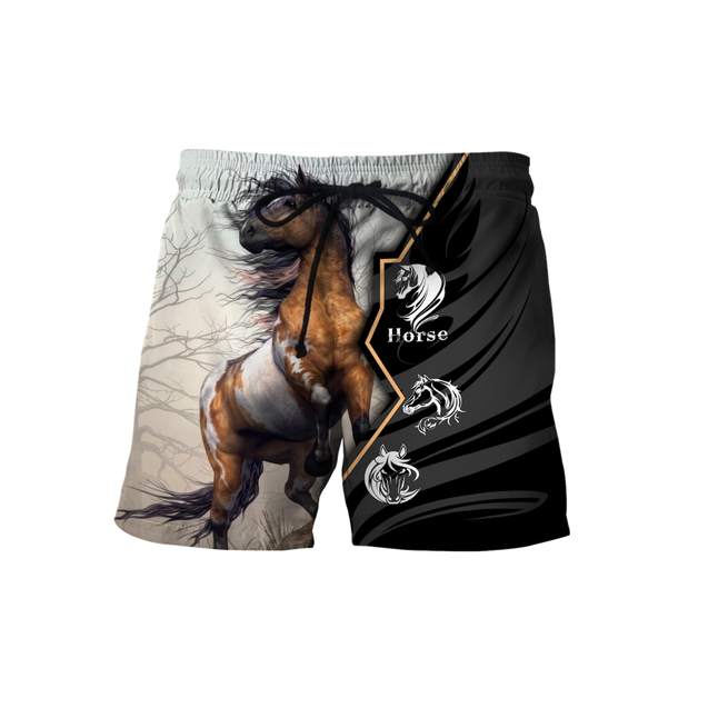 Beautiful Horse 3D All Over Printed shirt for Men and Women Pi040104-Apparel-MP-Shorts-S-Vibe Cosy™