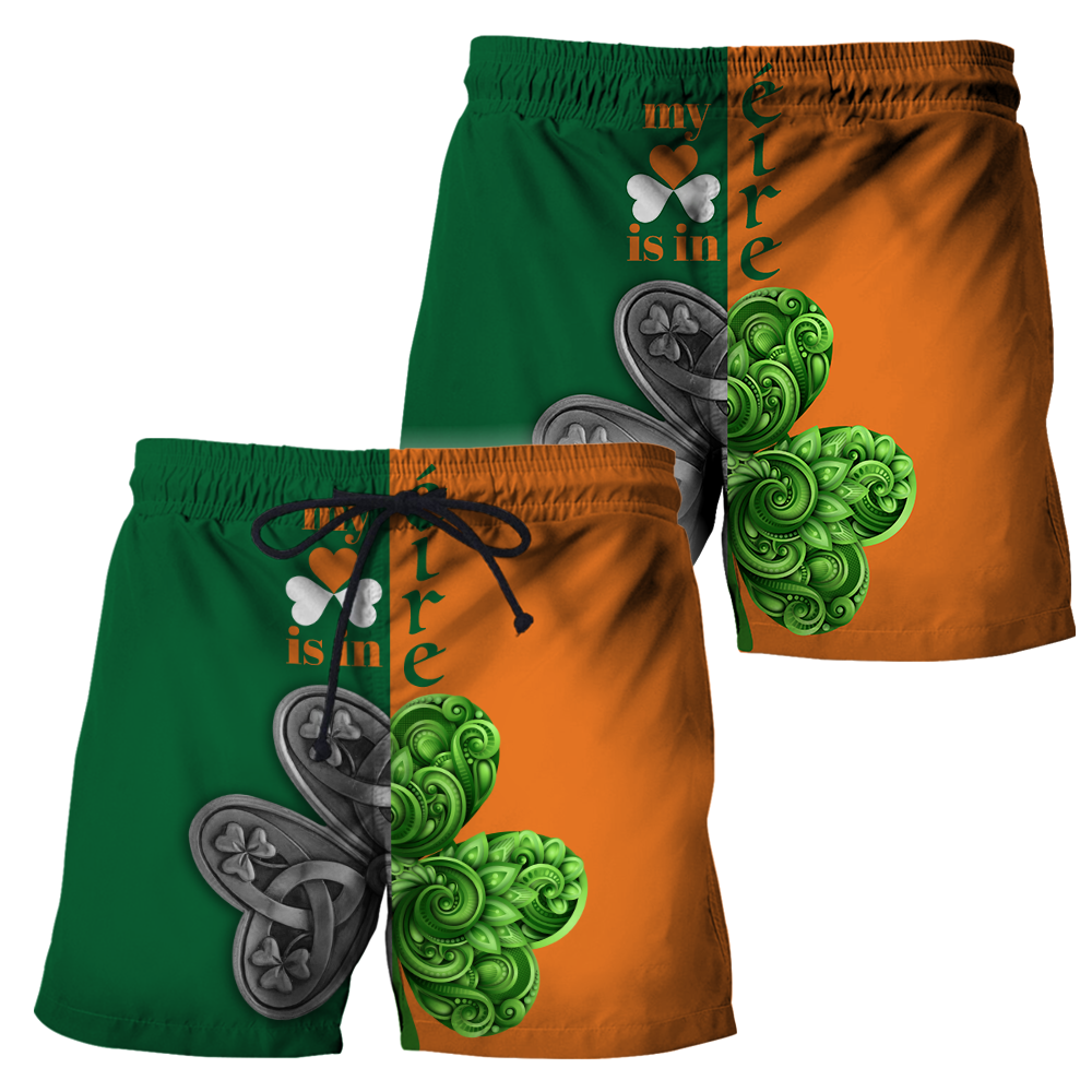 Irish Saint Patrick's Day Shamrock Celtic Cross Hoodie T-Shirt Sweatshirt Pi020306-Apparel-NM-Shorts-S-Vibe Cosy™
