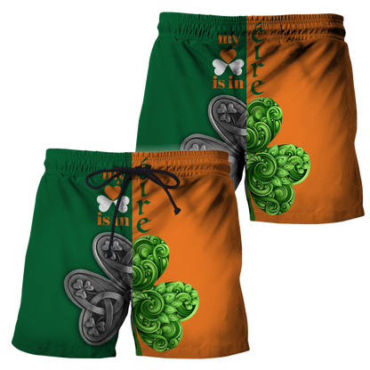 Irish Saint Patrick's Day Shamrock Celtic Cross Hoodie T-Shirt Sweatshirt Pi020306-Apparel-NM-Shorts-S-Vibe Cosy™