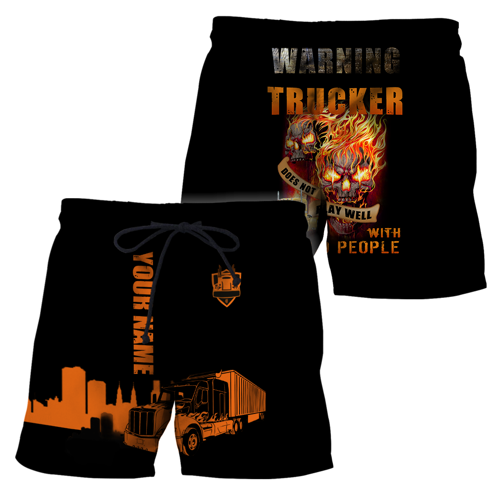 3D Trucker Customized Name HVT02112002 Unisex Shirts