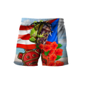 Puerto Rico Cute Caribbean Frog With Maga Flower Shirts QB06222001-Apparel-TQH-Shorts-S-Vibe Cosy™