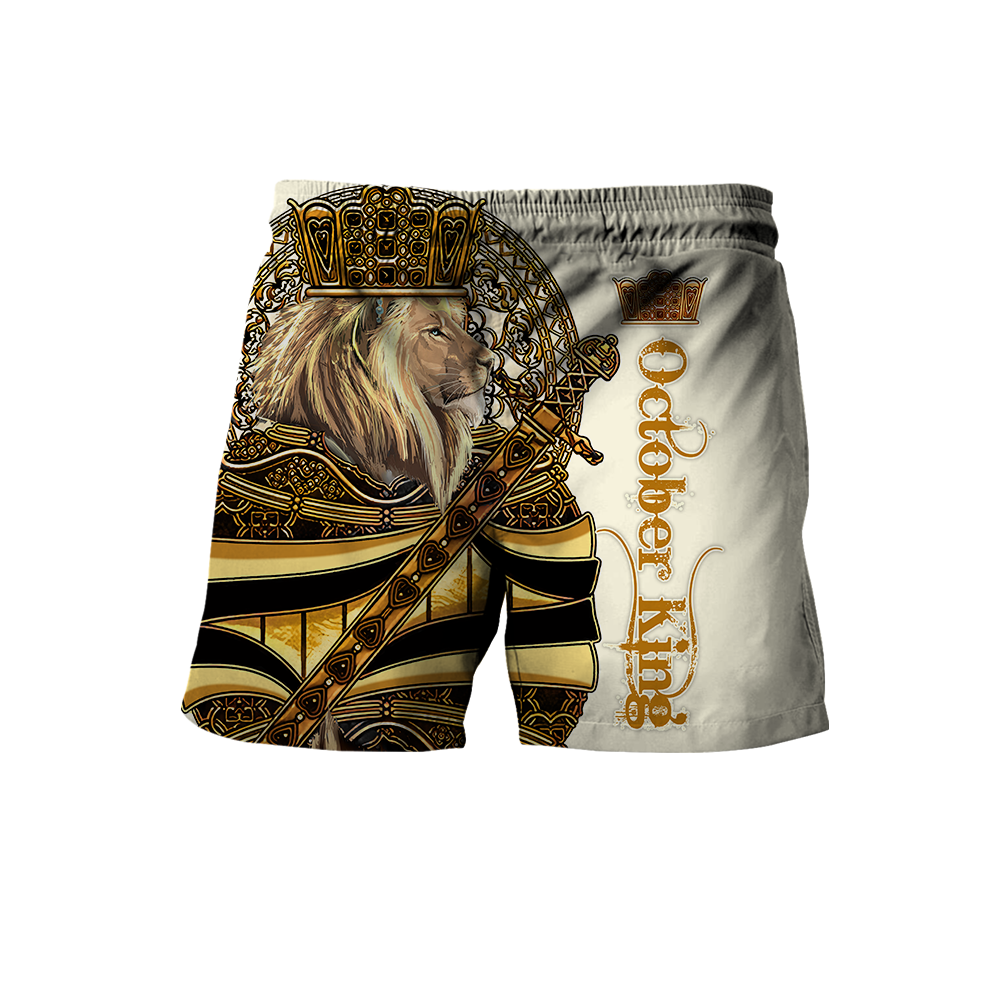 Custom Name October King 3D All Over Printed Unisex Shirts