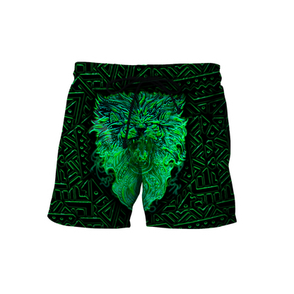 New zealand lion maori reggae 3d all over printed shirt and short for man and women-Apparel-PL8386-Shorts-S-Vibe Cosy™