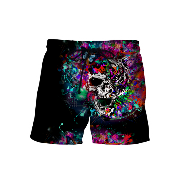 Love Skull animal full color 3D all over printed for man and women QB06092002-Apparel-PL8386-Short-S-Vibe Cosy™