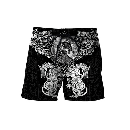 All Over Printed Viking Wolf Hoodie HTT23092001-MEI